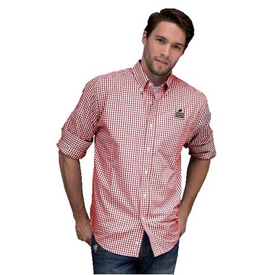 Easy-Care Gingham Check Shirt