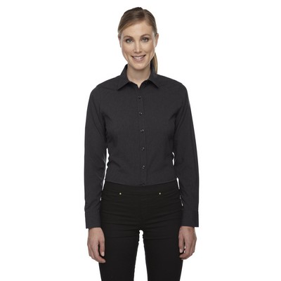 NORTH END SPORT BLUE Ladies' Mélange Performance Shirt