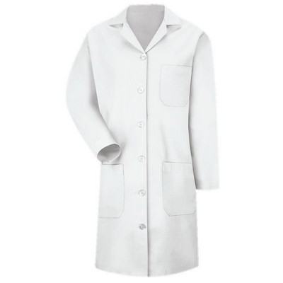 Red Kap™ Women's Lab Coat w/Six Button Closure - White