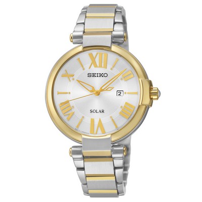 Seiko Women's Solar Two-Tone Stainless Steel Bracelet Watch