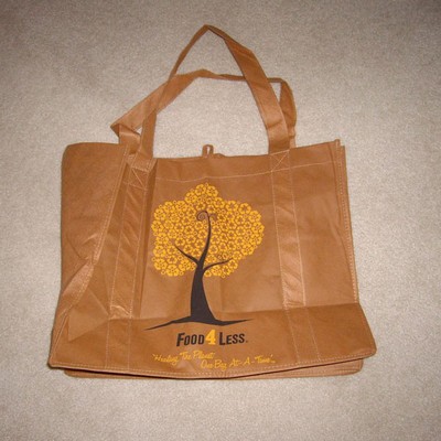 Khaki 80 GSM Non-Woven Polypropylene Shopping Tote Bag