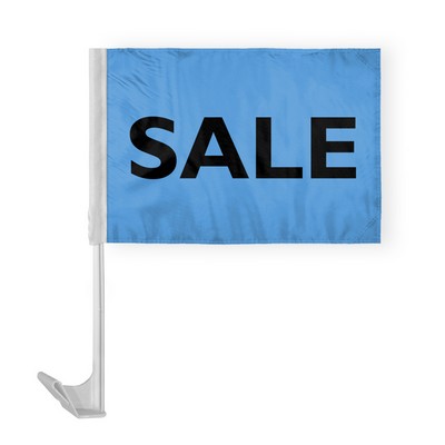 Sale Car Flags 12x16 inch (Blue & Black)