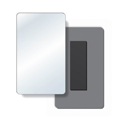 .040 Shatterproof Copolyester Plastic Mirror / with magnetic back (3" x 5")