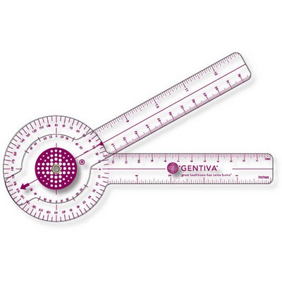 .030 Clear Plastic Goniometer (3.18" x 13") Screen-printed