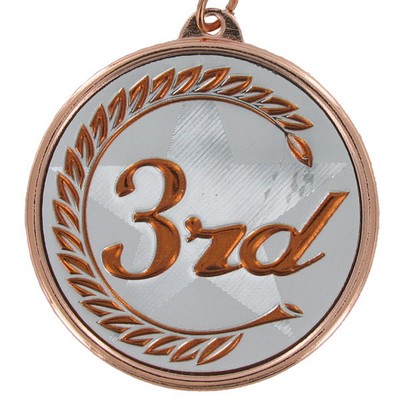 2-1/8" 3rd Place Mylar Medal