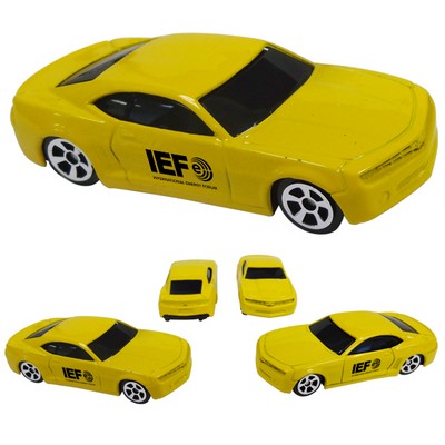 1:64 Scale Chevrolet Camaro - Yellow with Full Color Graphics (Both Doors)