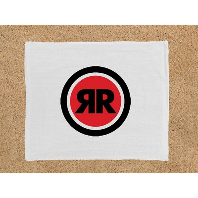 White Velour Rally Towel (15"x18")