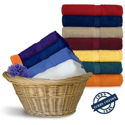 Navy Blue Shuttleless Loom Bath Towels by Royal Comfort (30"x52")