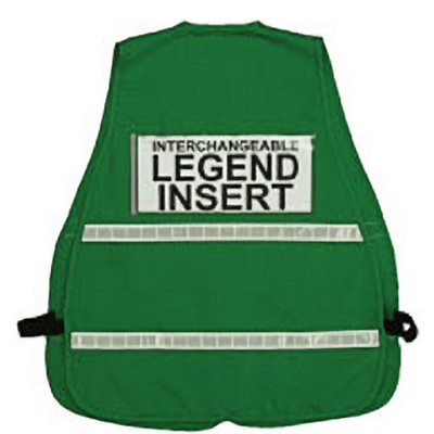 Dark green incident command vest, (regular and jumbo)