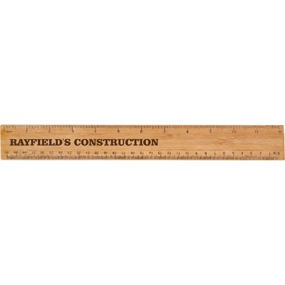 12" Bamboo Ruler