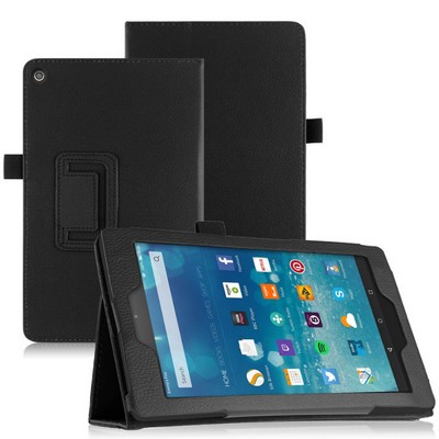 Kidder Leatherette Case for Kindle Fire HD 10" case (Black)