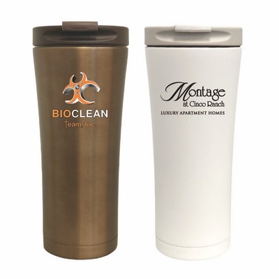 16 oz. Travel Stainless Steel Vacuum Insulated Coffee Cup w/ lid, Leakproof