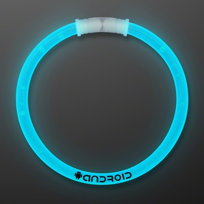 8 inch DARK AQUA Glow Bracelets - Domestic Print