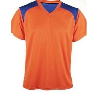 Youth Cooling Interlock Soccer Jersey Shirt w/Contrasting Front & Back Panel