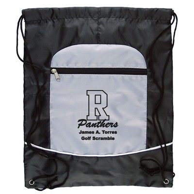 TWO TONE SPORTS BAG w/DRAWSTRING