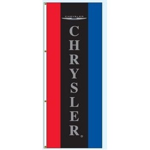 Single Faced Free Flying Drape Flags (Center Panel - Chrysler®) (3' x 8')