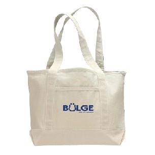 Small Canvas Deluxe Tote - Overseas - Natural