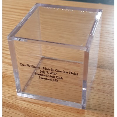 2" x 2" - Acrylic Golf Ball Display Case