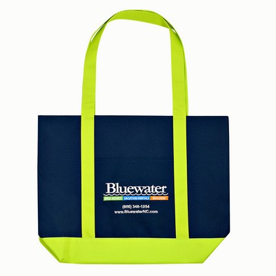 Custom 600D Polyester Two-Tone Boat Bag 18"x 13"x 4"