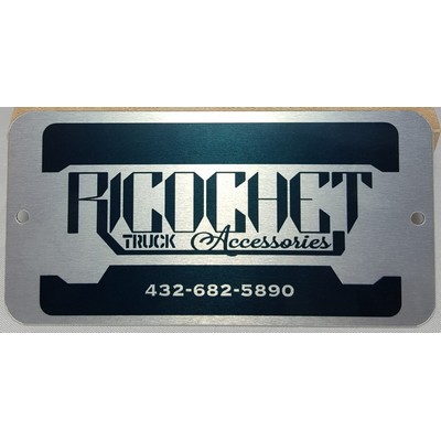 2" x 4" - Thick Aluminum Sign or ID Plate