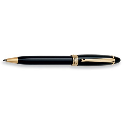 Luxury Line Aurora Ipsilon Resin Black & Gold Ballpoint Pen