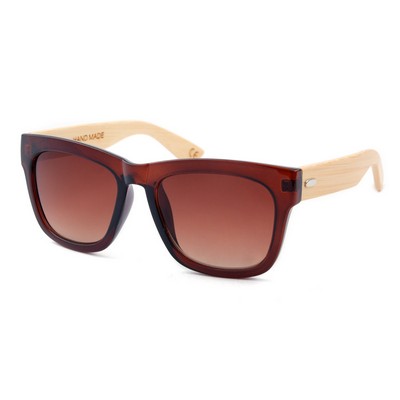 Bamboo Wood Sunglasses - Brown Frames