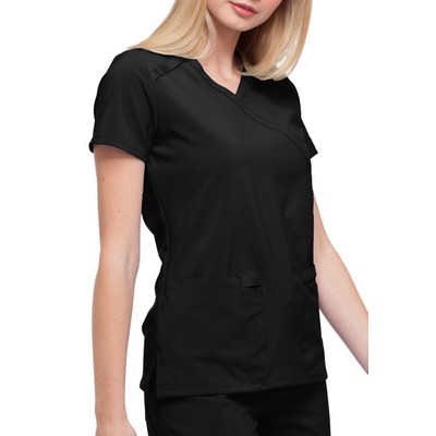 Dickies Women's EDS Essentials Mock Wrap Scrub Top