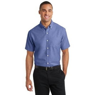 Port Authority® SuperPro™ Short Sleeve Oxford Shirt