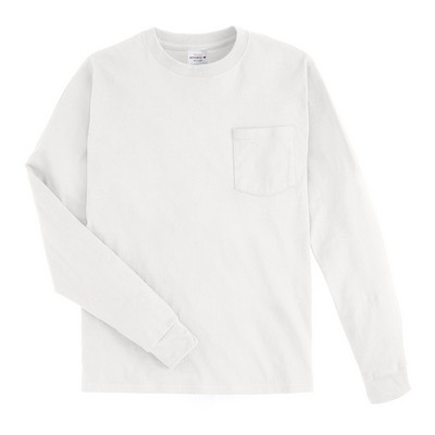 Hanes® Authentic-T Long Sleeve T-Shirt w/Pocket