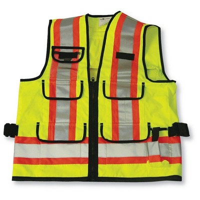 Lime Green Supervisor Vest w/Mesh Option