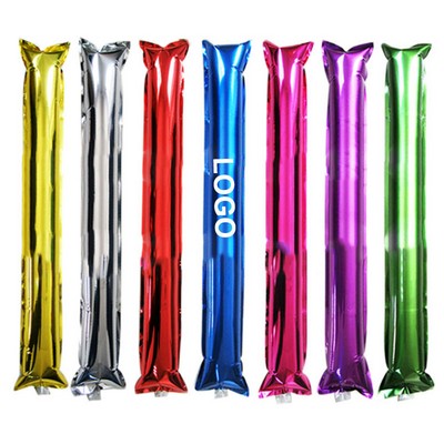 24" Inflatable Aluminum Film Cheering Sticks