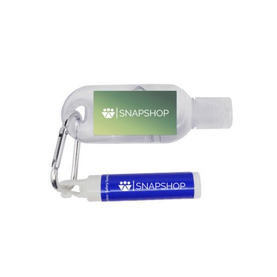 2 oz Tottle Antibacterial Hand Sanitizer + Clip Balm