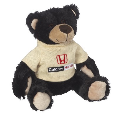 11" Rufus Bear w/Machine Knit Sweater Embroidered