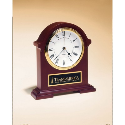 Airflyte® Traditional Styling Napoleon Clock w/Deep Hand-Rubbed Mahogany Finish