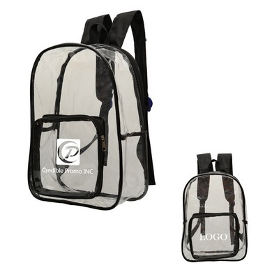 Clear Transparent PVC School and Outdoor Backpack for Kids and Adults