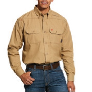 Ariat® FR Featherlight Men's Khaki Work Shirt