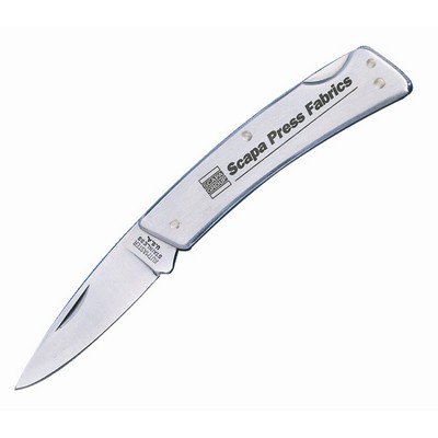 Electro Etched Stainless Steel Lockback Pocket Knife