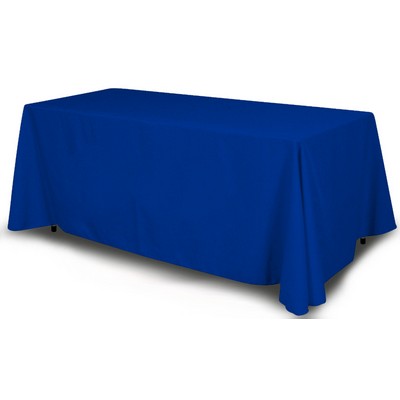 8FT Blue Table Cover - Four Sided