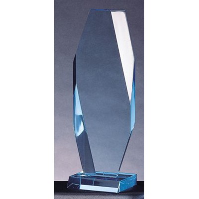 Millennium Acrylic Tower Award, Sapphire, Medium (4" x 9-3/4"H)