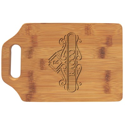 9" x 6" Bamboo Cutting Board with Handle