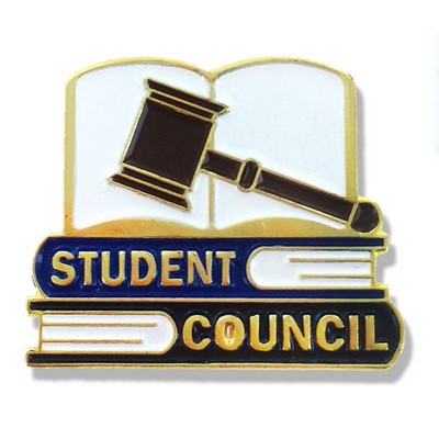 Student Council Lapel Pin (1" x 7/8")