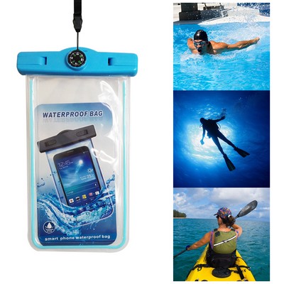 Compass Waterproof Bag W/Luminous Function For Smart Phones