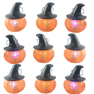 Halloween Witch Hat Pumpkin Light