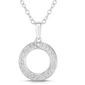 Jilco Inc. Sterling Silver Diamond Geometric Necklace