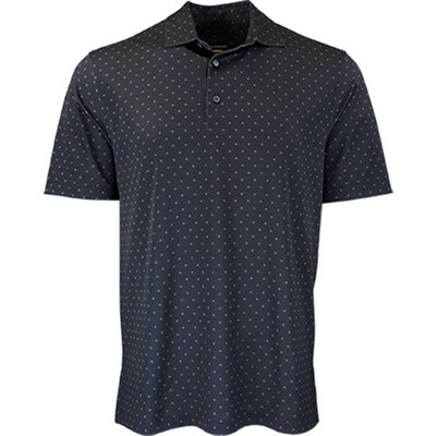 Greg Norman Micro Pique Spinner Print Polo