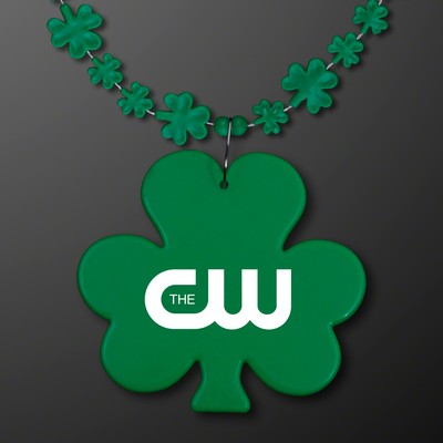 Lil' Shamrock Beads With Medallion (NON-Light Up) - Domestic Print