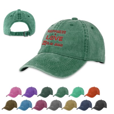 Unstructured Pigment Dyed Dad Cap