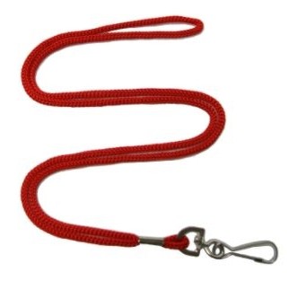 20" Red Premium Rope Lanyard