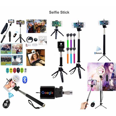 Kidder Selfie Stick Tripod + Ring Light