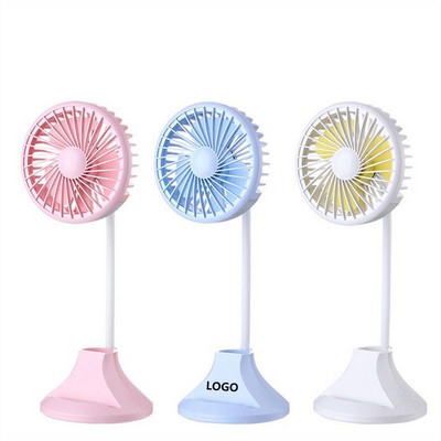 Table Fan With Led Reading Lamp